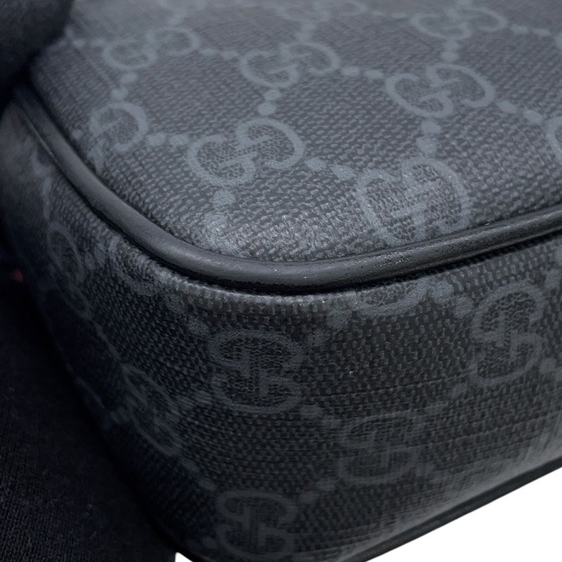 グッチ ボデイバッグ GGスプリーム スモール ベルトバッグ 792094 GUCCI バッグ メンズ 黒