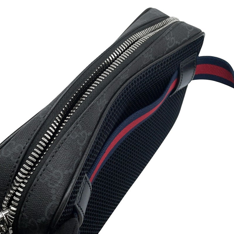 グッチ ボデイバッグ GGスプリーム スモール ベルトバッグ 792094 GUCCI バッグ メンズ 黒