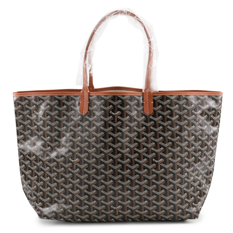 ゴヤール トートバッグ サンルイPM PVC レザー STLOUIPMLTY01CL03P GOYARD ポーチ付き 黒 ヘリンボーン