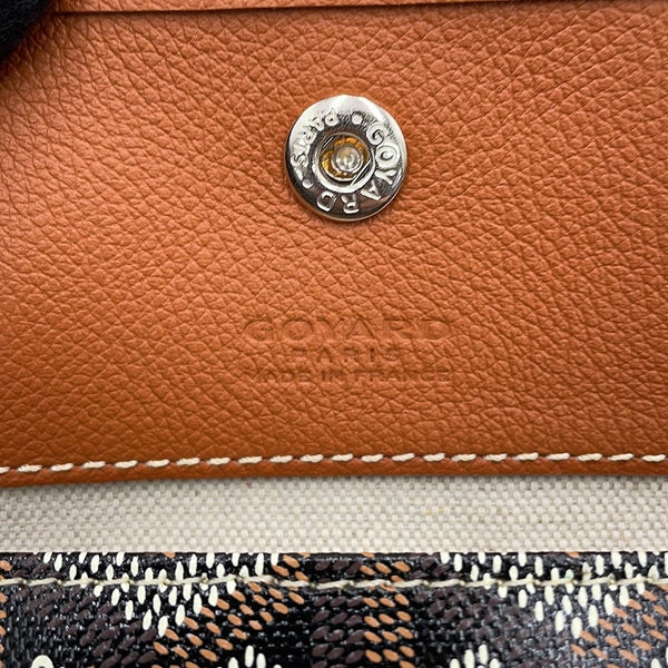 ゴヤール トートバッグ サンルイPM PVC レザー STLOUIPMLTY01CL03P GOYARD ポーチ付き 黒 ヘリンボーン
