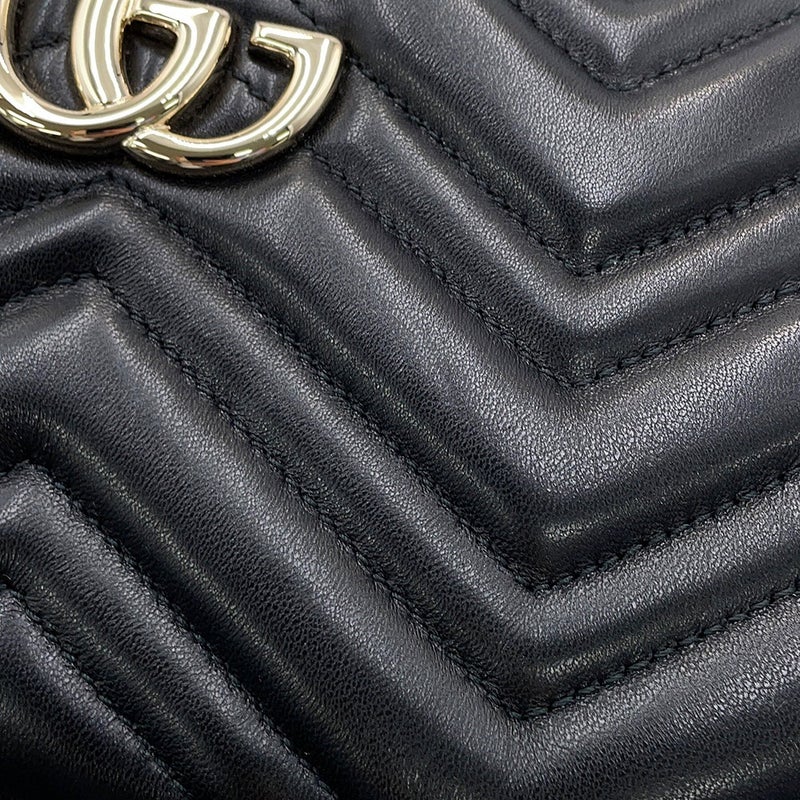 グッチ ショルダーバッグ GGマーモント スモール カメラバッグ ナッパレザー 855273 GUCCI 黒