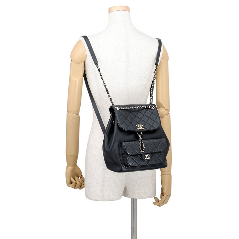 シャネル リュック マトラッセ ココマーク スモール バックパック ラムスキン AS2908 CHANEL バッグ 黒