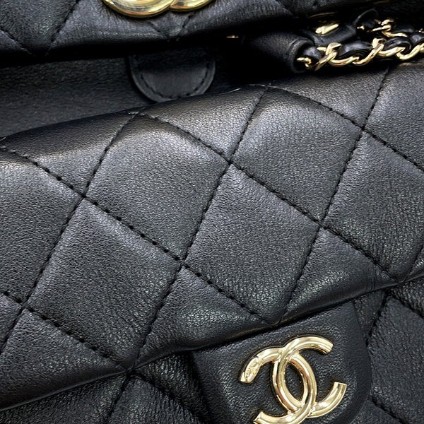 シャネル リュック マトラッセ ココマーク スモール バックパック ラムスキン AS2908 CHANEL バッグ 黒