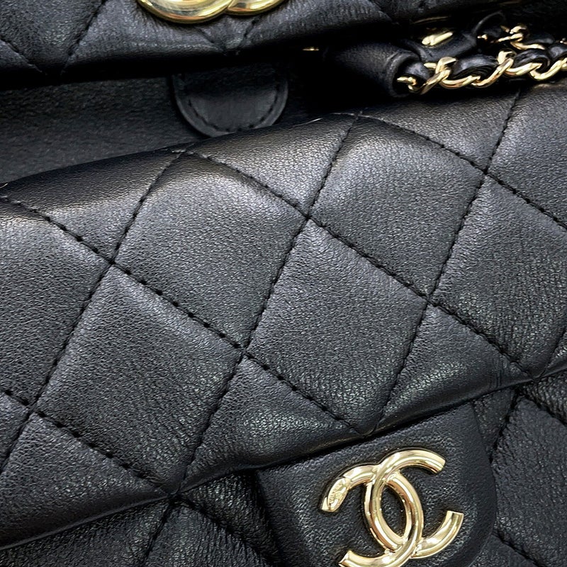 シャネル リュック マトラッセ ココマーク スモール バックパック ラムスキン AS2908 CHANEL バッグ 黒