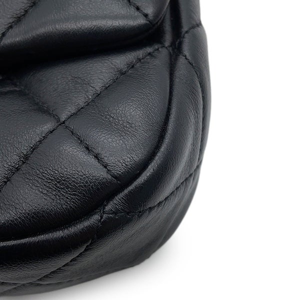 シャネル チェーンショルダーバッグ ミニマトラッセ ココマーク ラムスキン AS3205 CHANEL 黒