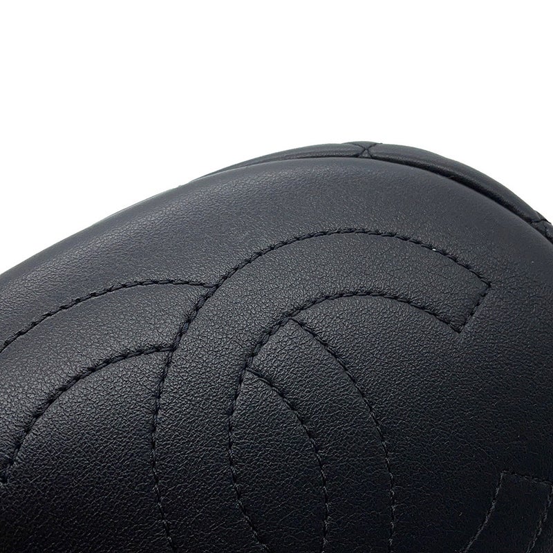 シャネル チェーンショルダーバッグ マトラッセ ココマーク ラムスキン AS2608 CHANEL 黒