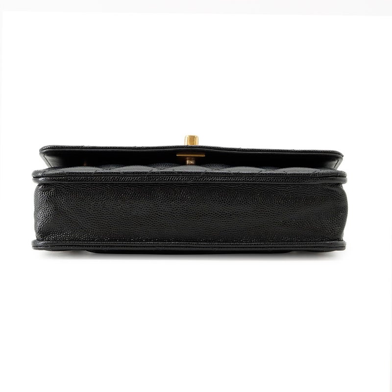 シャネル チェーンウォレット マトラッセ ココマーク キャビアスキン AP3694 CHANEL 2024クルーズ 財布 黒