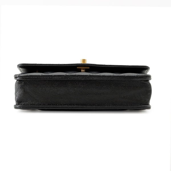シャネル チェーンウォレット マトラッセ ココマーク キャビアスキン AP3694 CHANEL 2024クルーズ 財布 黒