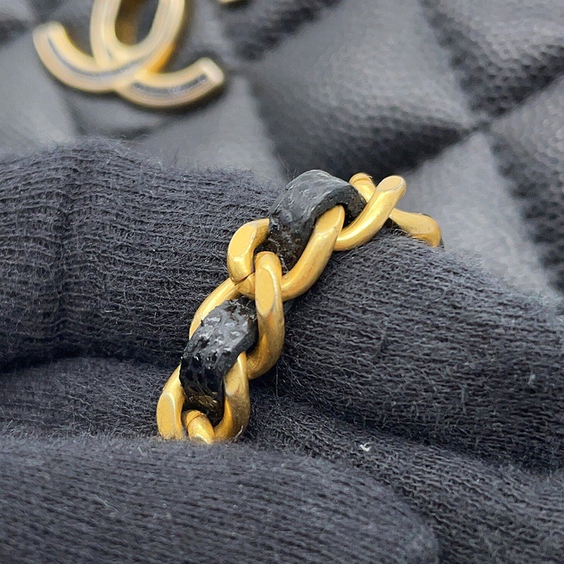 シャネル チェーンウォレット マトラッセ ココマーク キャビアスキン AP3694 CHANEL 2024クルーズ 財布 黒