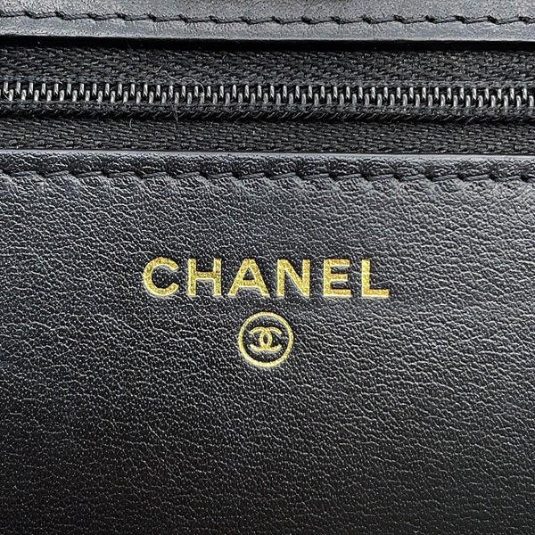 シャネル チェーンウォレット マトラッセ ココマーク キャビアスキン AP3694 CHANEL 2024クルーズ 財布 黒