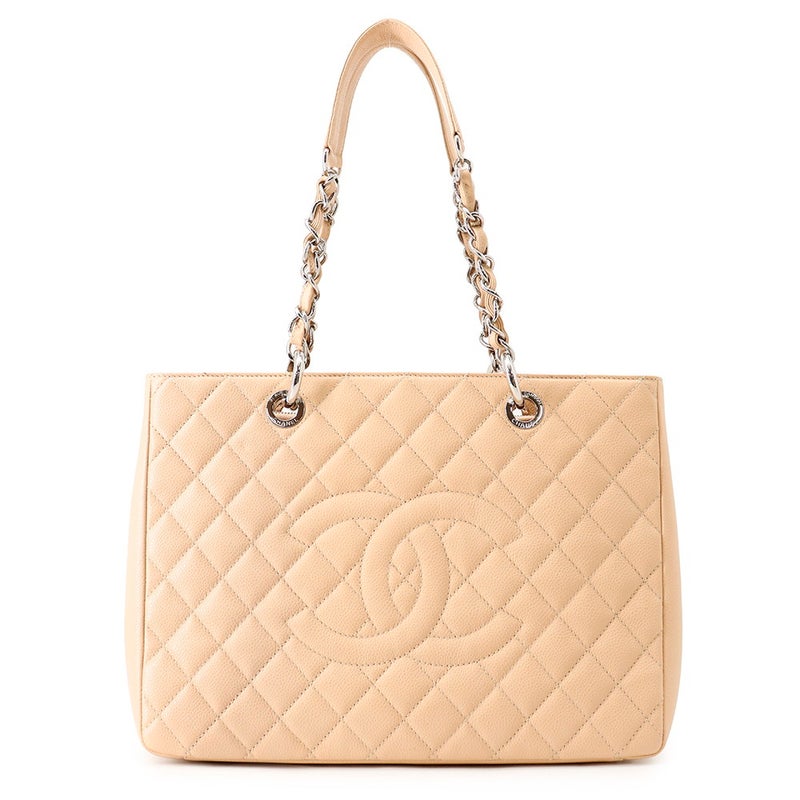 シャネル チェーントートバッグ ココマーク 復刻トート マトラッセ キャビアスキン A50995 CHANEL ショルダーバッグ