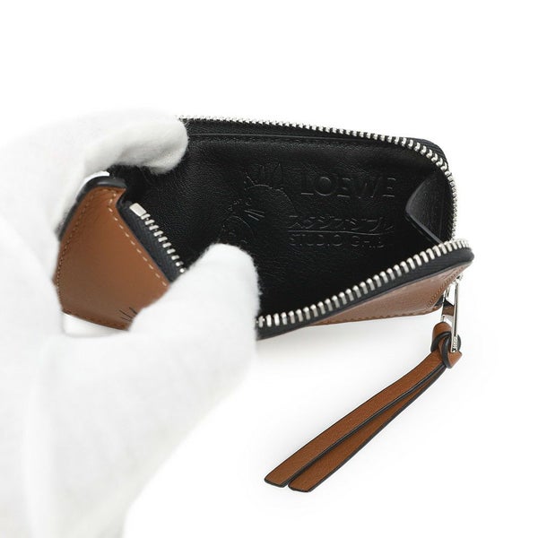 ロエベ カードケース スタジオジブリ 千と千尋の神隠し まっくろくろすけ C643Z40X01 コインケース フラグメントケース 黒