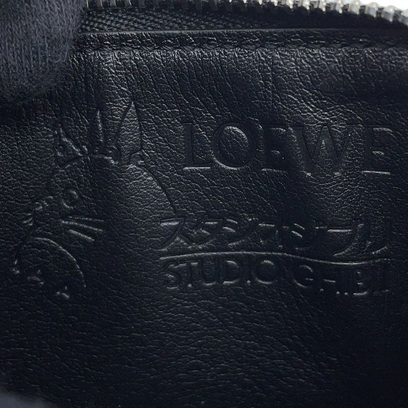 ロエベ カードケース スタジオジブリ 千と千尋の神隠し まっくろくろすけ C643Z40X01 コインケース フラグメントケース 黒