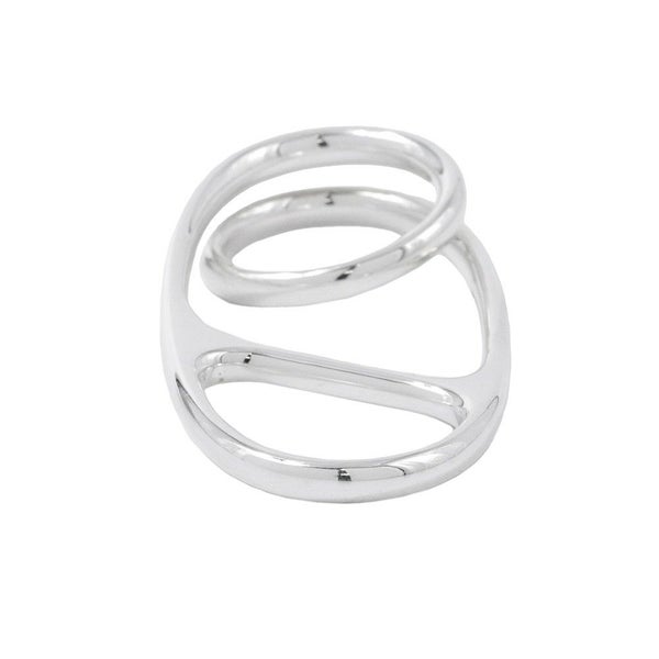 エルメス リング シェーヌダンクル パンク トリプル Chaine d'Ancre SV925シルバー リングサイズ57 HERMES 指輪