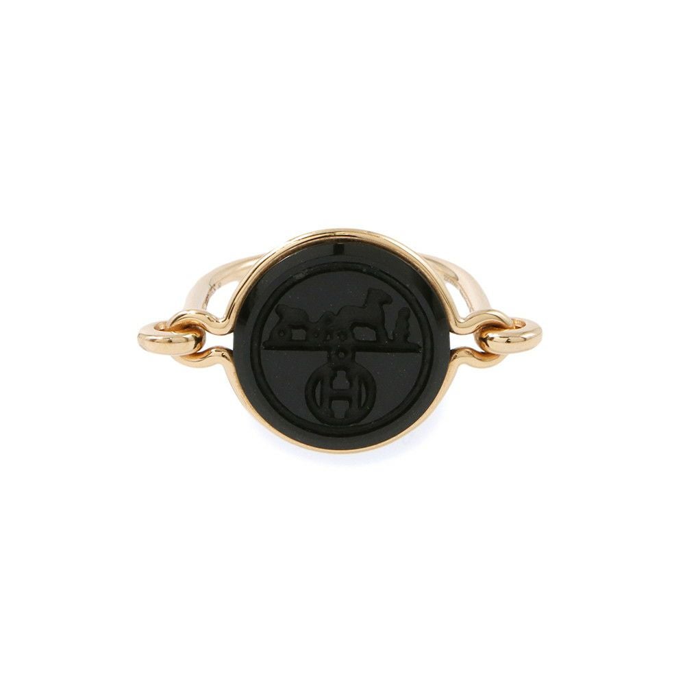 エルメス リング エクスリブリス リング ブラックジェイド 1P 5.42ct