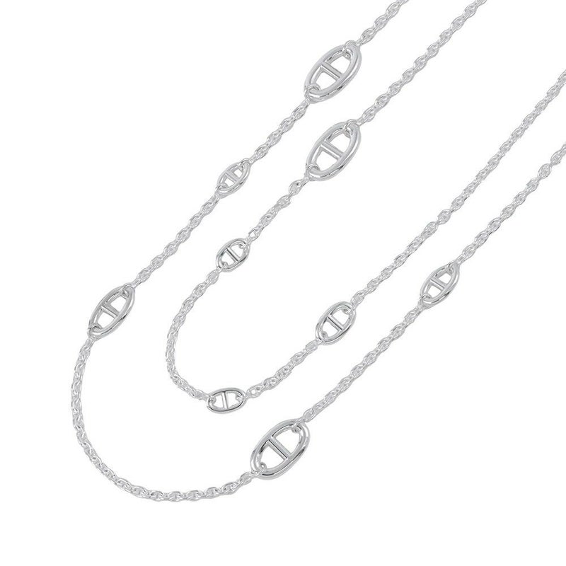 エルメス ネックレス シェーヌダンクル ファランドール120 SV925シルバー HERMES ロングネックレス ジュエリー