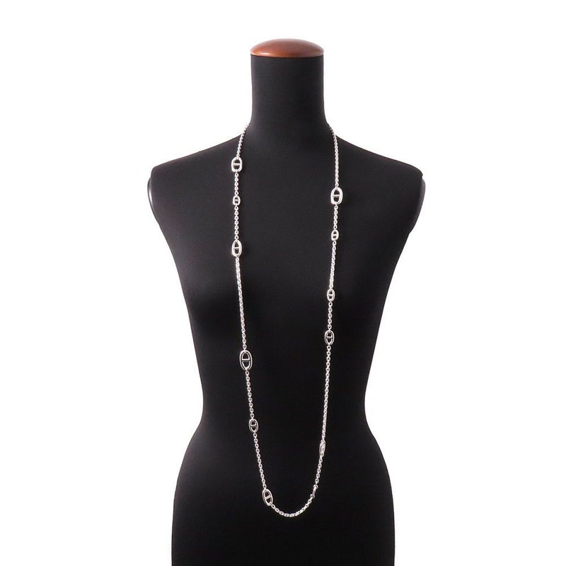 エルメス ネックレス シェーヌダンクル ファランドール120 SV925シルバー HERMES ロングネックレス ジュエリー