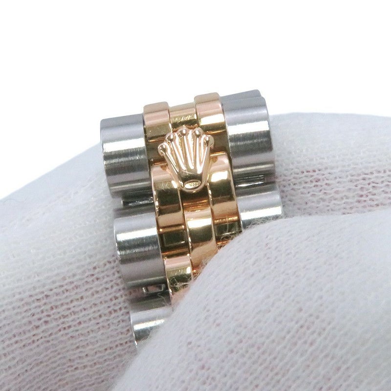 ロレックス デイトジャスト SS/K18PG エバーローズゴールド 179171NG ブラックシェル文字盤 10PD