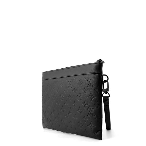 ルイヴィトン クラッチバッグ モノグラム・シャドウ ポシェット・トゥ・ゴー M81570 LOUIS VUITTON ブラック 黒