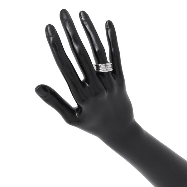 ブルガリ リング ビーゼロワン B-zero1 3バンド K18WGホワイトゴールド リングサイズ51 BVLGARI 指輪