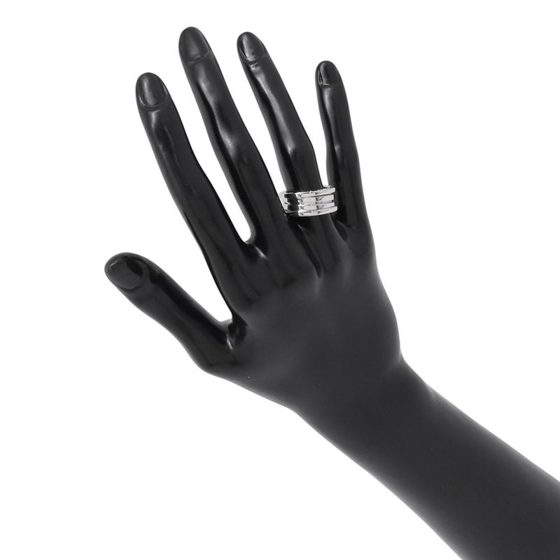 ブルガリ リング ビーゼロワン B-zero1 3バンド K18WGホワイトゴールド リングサイズ51 BVLGARI 指輪