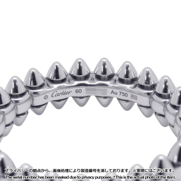 カルティエ リング クラッシュ ドゥ カルティエ SM K18WGホワイトゴールド リングサイズ60 B4233100 Cartier 指輪