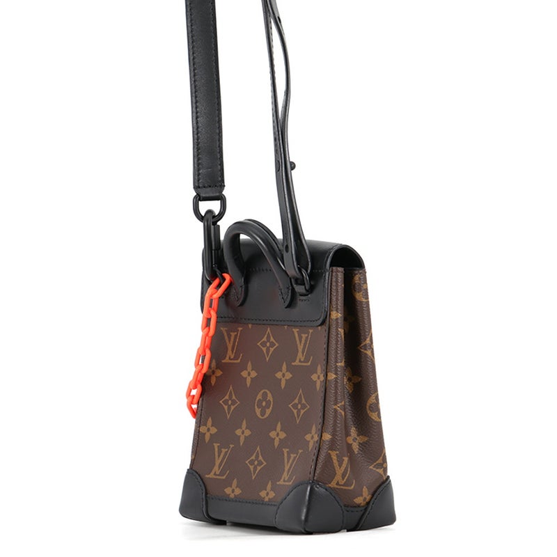 ルイヴィトン ショルダーバッグ モノグラム/LVフレンド スティーマー XS M80327 LOUIS VUITTON 2way 黒 ブラック