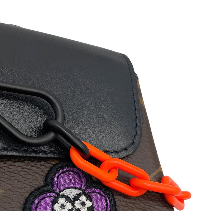 ルイヴィトン ショルダーバッグ モノグラム/LVフレンド スティーマー XS M80327 LOUIS VUITTON 2way 黒 ブラック