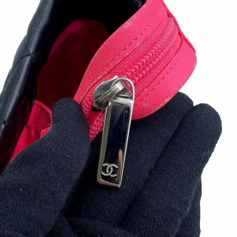 シャネル トートバッグ カンボンライン ラージ ココマーク レザー パテント A25169 CHANEL 黒