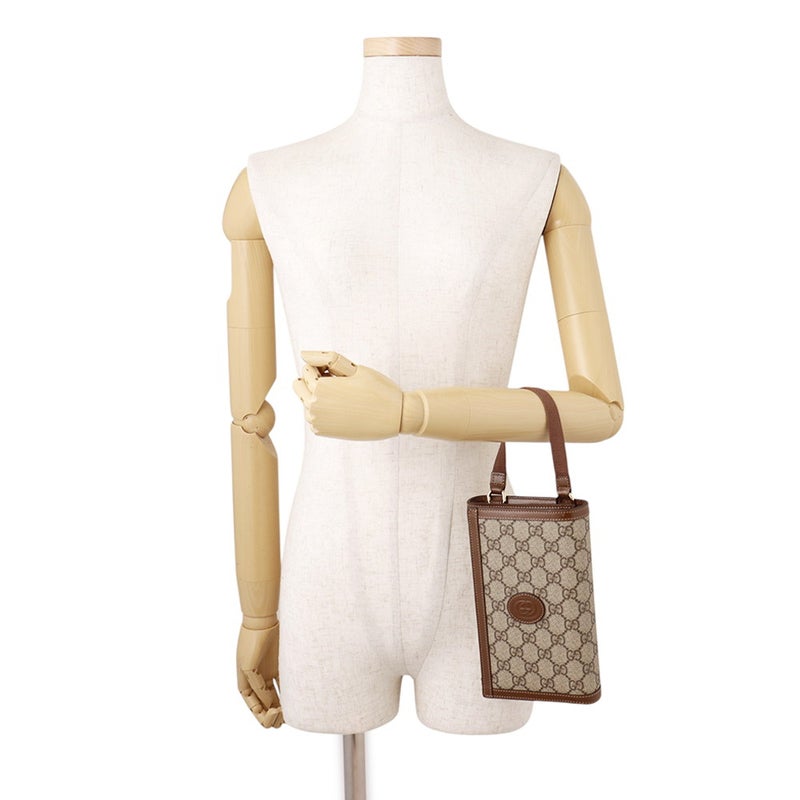 グッチ ハンドバッグ GGスプリーム PVC レザー 724358 GUCCI ２wayショルダー