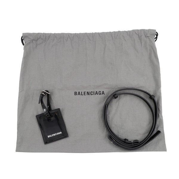 バレンシアガ ハンドバッグ パテントレザー ビストロXXS 678028 BALENCIAGA 2wayショルダーバッグ かごバッグ 黒 白