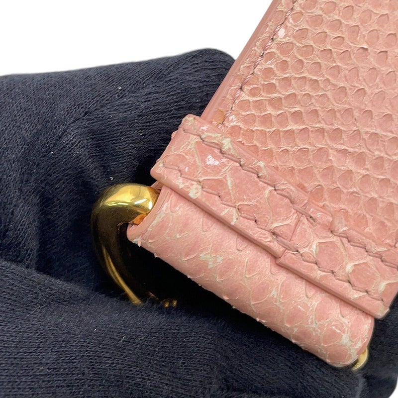 クリスチャン・ディオール ショルダーバッグ 30モンテーニュ ボックスバッグ パイソン Christian Dior