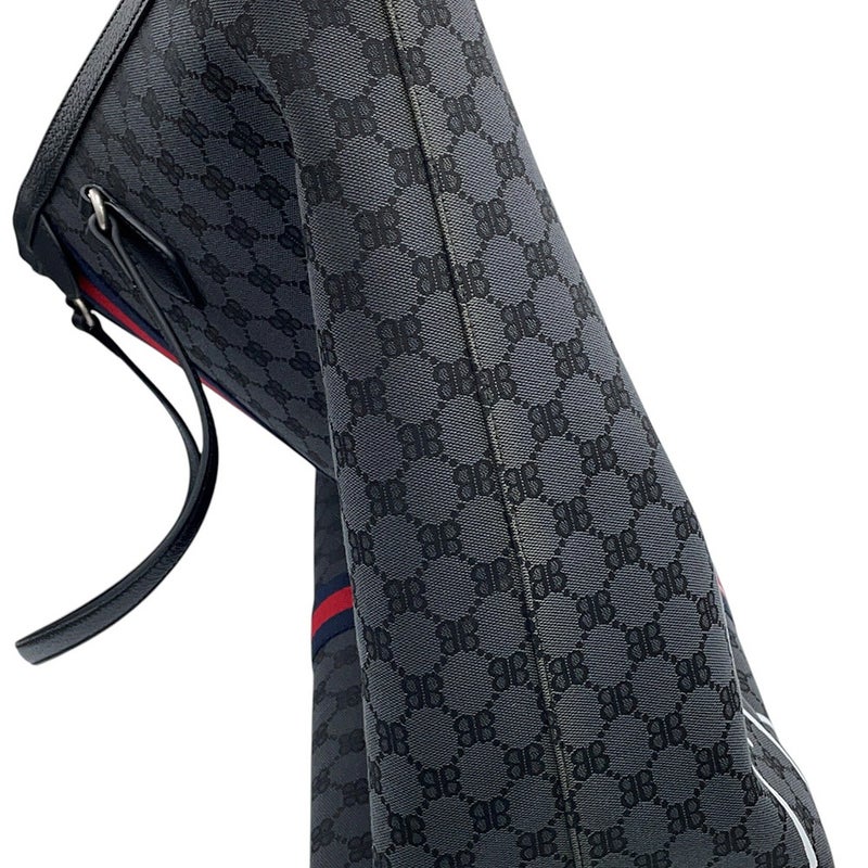 バレンシアガ トートバッグ グッチコラボ ザハッカープロジェクト グラフィテ ラージ 680127 BALENCIAGA GUCCI 黒