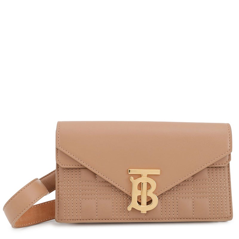 バーバリー ウエストバッグ TB レザー BURBERRY ベルトバッグ