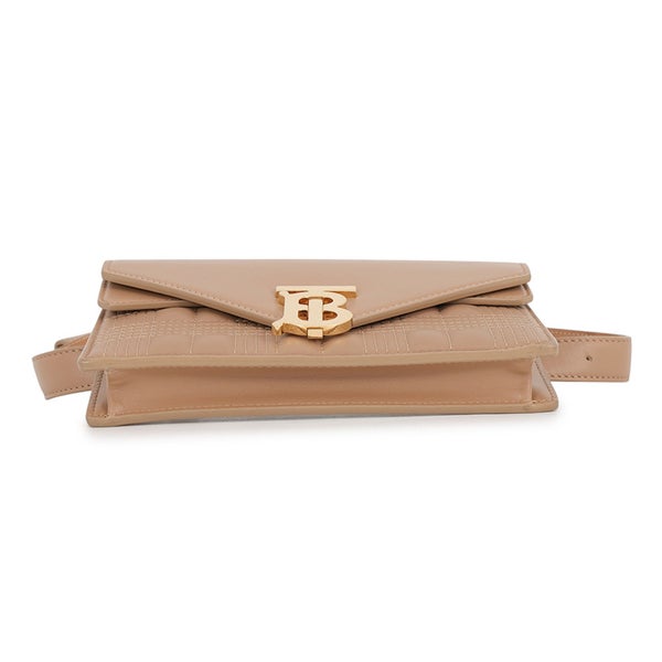 バーバリー ウエストバッグ TB レザー BURBERRY ベルトバッグ