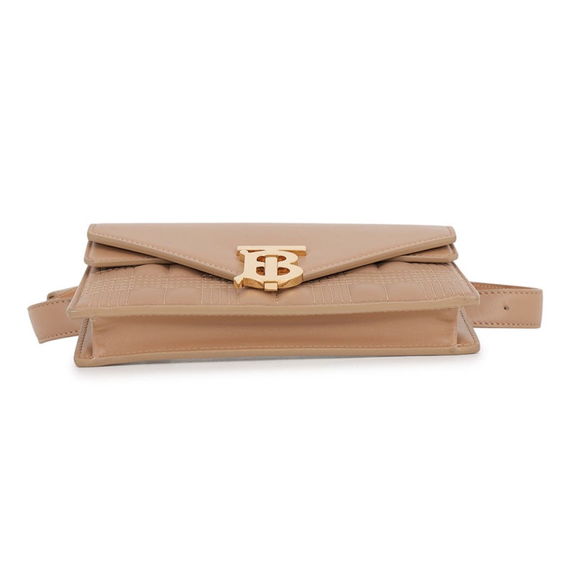 バーバリー ウエストバッグ TB レザー BURBERRY ベルトバッグ