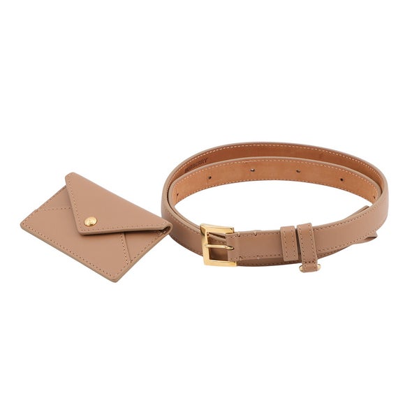 バーバリー ウエストバッグ TB レザー BURBERRY ベルトバッグ