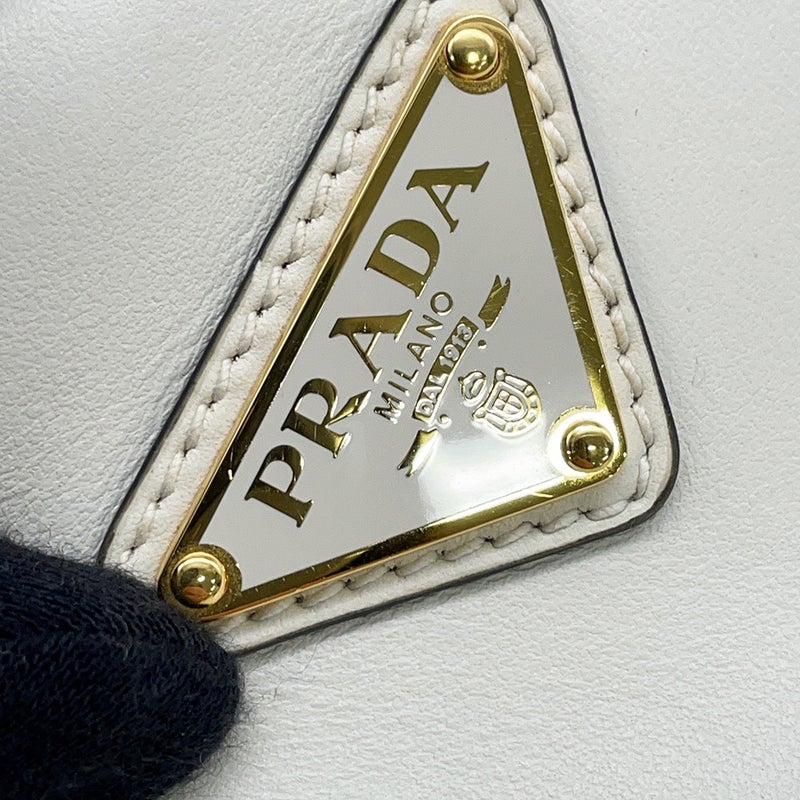 プラダ ショルダーバッグ アーケ スモール レザー 1BC194 PRADA 白 2way