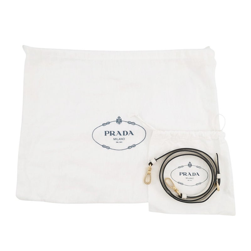 プラダ ショルダーバッグ アーケ スモール レザー 1BC194 PRADA 白 2way