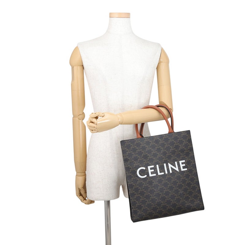 セリーヌ ハンドバッグ トリオンフ スモール バーティカル カバ PVC レザー 191542BZK CELINE 2wayショルダー