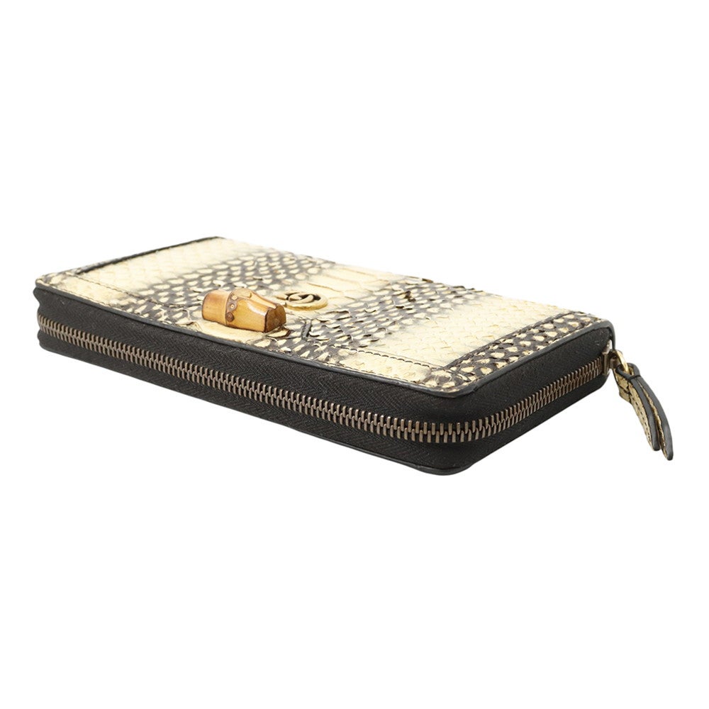グッチ 長財布 ダイアナ バンブー パイソン 658634 GUCCI ラウンド