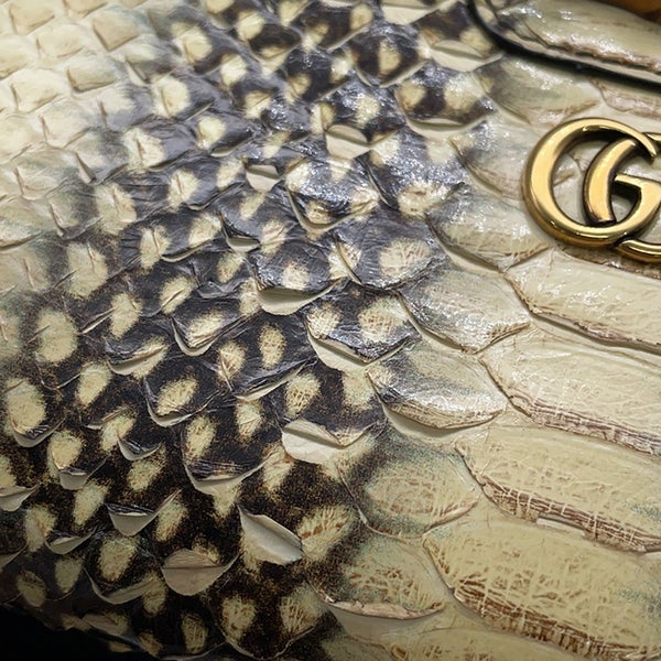 グッチ 長財布 ダイアナ バンブー パイソン 658634 GUCCI ラウンドファスナー