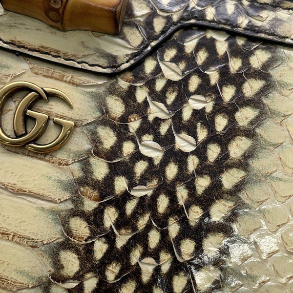 グッチ 長財布 ダイアナ バンブー パイソン 658634 GUCCI ラウンドファスナー