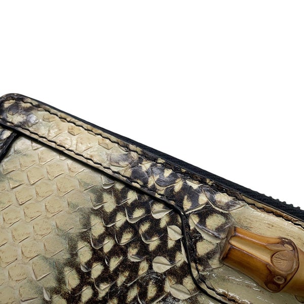 グッチ 長財布 ダイアナ バンブー パイソン 658634 GUCCI ラウンドファスナー