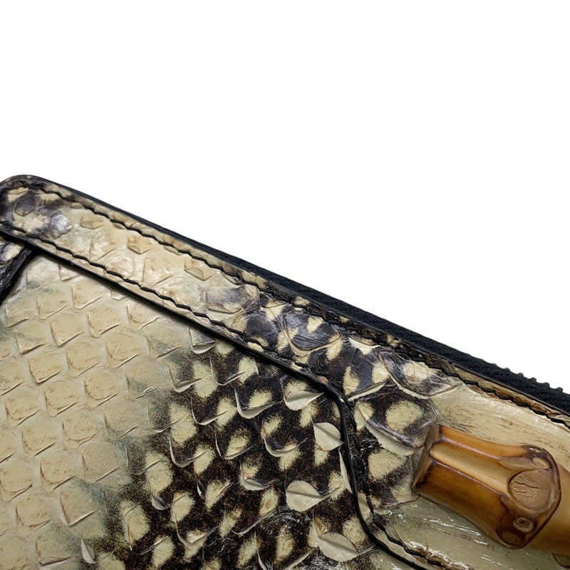 グッチ 長財布 ダイアナ バンブー パイソン 658634 GUCCI ラウンドファスナー