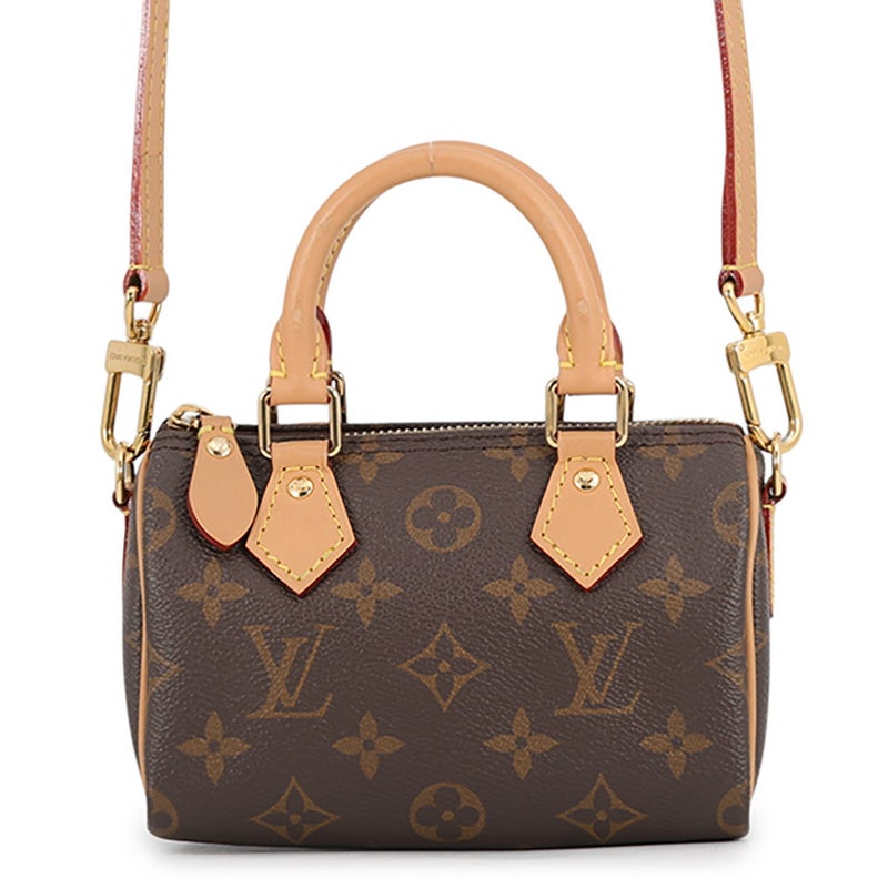 ルイヴィトン ハンドバッグ モノグラム ナノ・スピーディ M81085 LOUIS VUITTON 2wayショルダーバッグ