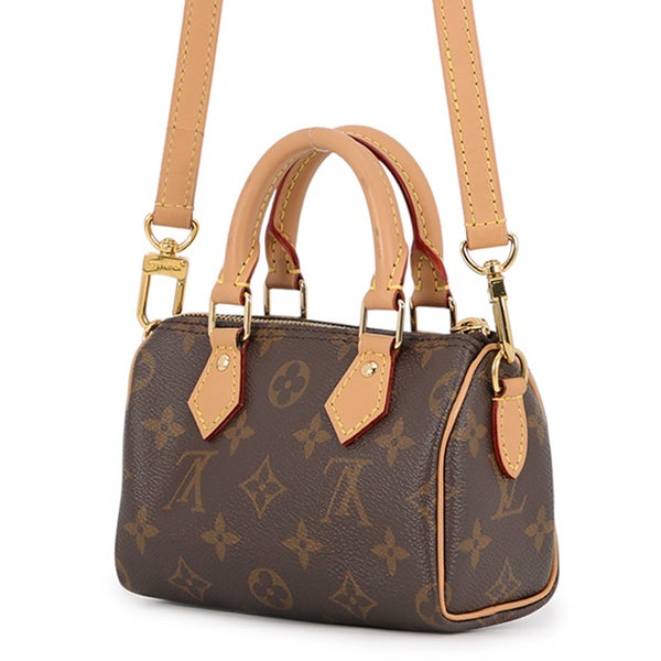 ルイヴィトン ハンドバッグ モノグラム ナノ・スピーディ M81085 LOUIS VUITTON 2wayショルダーバッグ