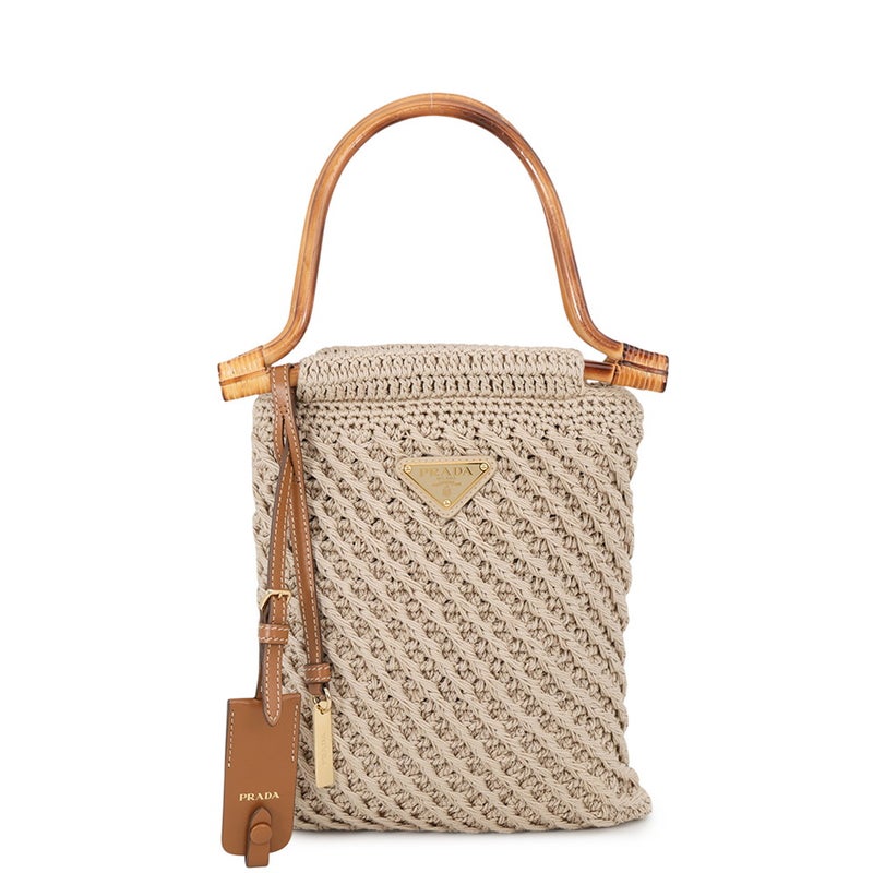 プラダ ハンドバッグ クロシェ ミニ ファブリック 1BA461 PRADA バッグ