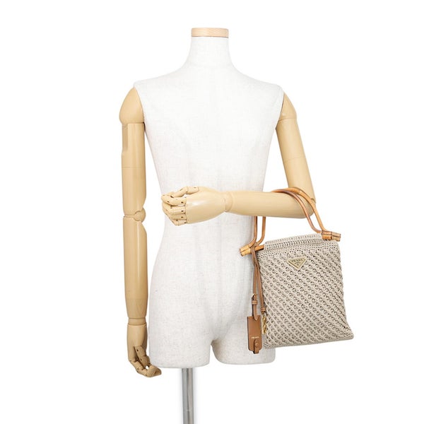 プラダ ハンドバッグ クロシェ ミニ ファブリック 1BA461 PRADA バッグ