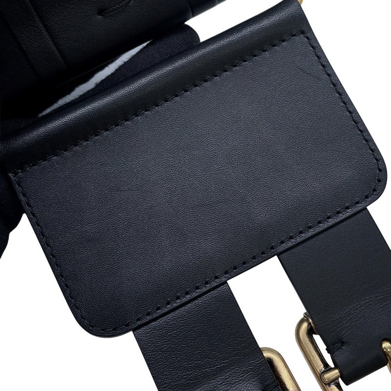 クリスチャン・ディオール ベルト D-WAIST マキシ ウエスト サイズ80 B0098CMIV Christian Dior 黒